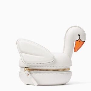 Kate Spade Checking In 3D Swan Coin Purse